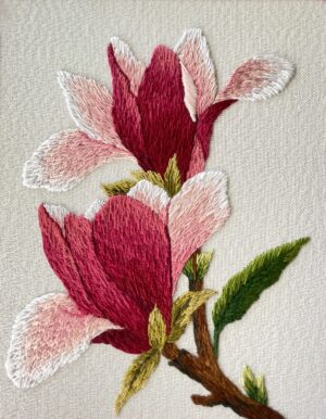 Magnolia Threadpainting Embroidery Kit