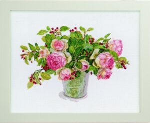 552102 Stitching with Fujico Counted Cross Stitch Collection Roses and Juneberries