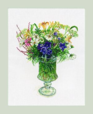 552106 Stitching with Fujico Counted Cross Stitch Collection Day Lily