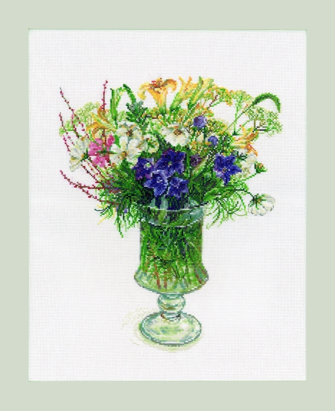 552106 Stitching with Fujico Counted Cross Stitch Collection Day Lily