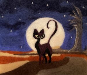 CDNF-1002 Moonlight Kitty Needle Felting Kit