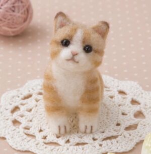 H441-512 Brown Tiger Kitten Felting Kit