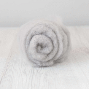 Carded Maori Wool - Cloud