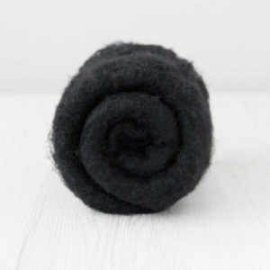 Carded Maori Wool - Dark