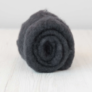 Carded Maori Wool - Graphite