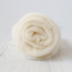 Carded Maori Wool - Ivory