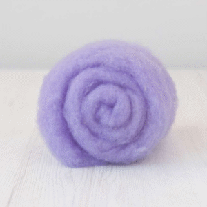 Carded Maori Wool - Lavender