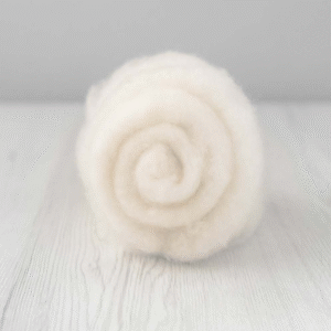 Carded Maori Wool - Natural White