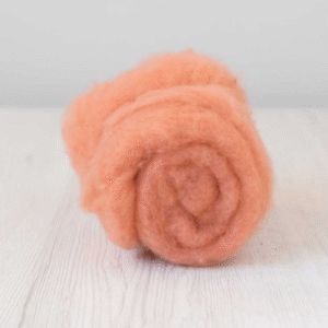 Carded Maori Wool - Rouge