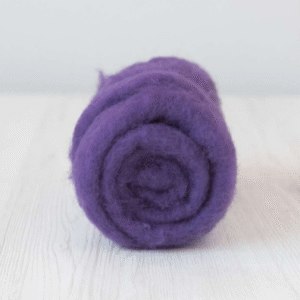 Carded Maori Wool - Violet